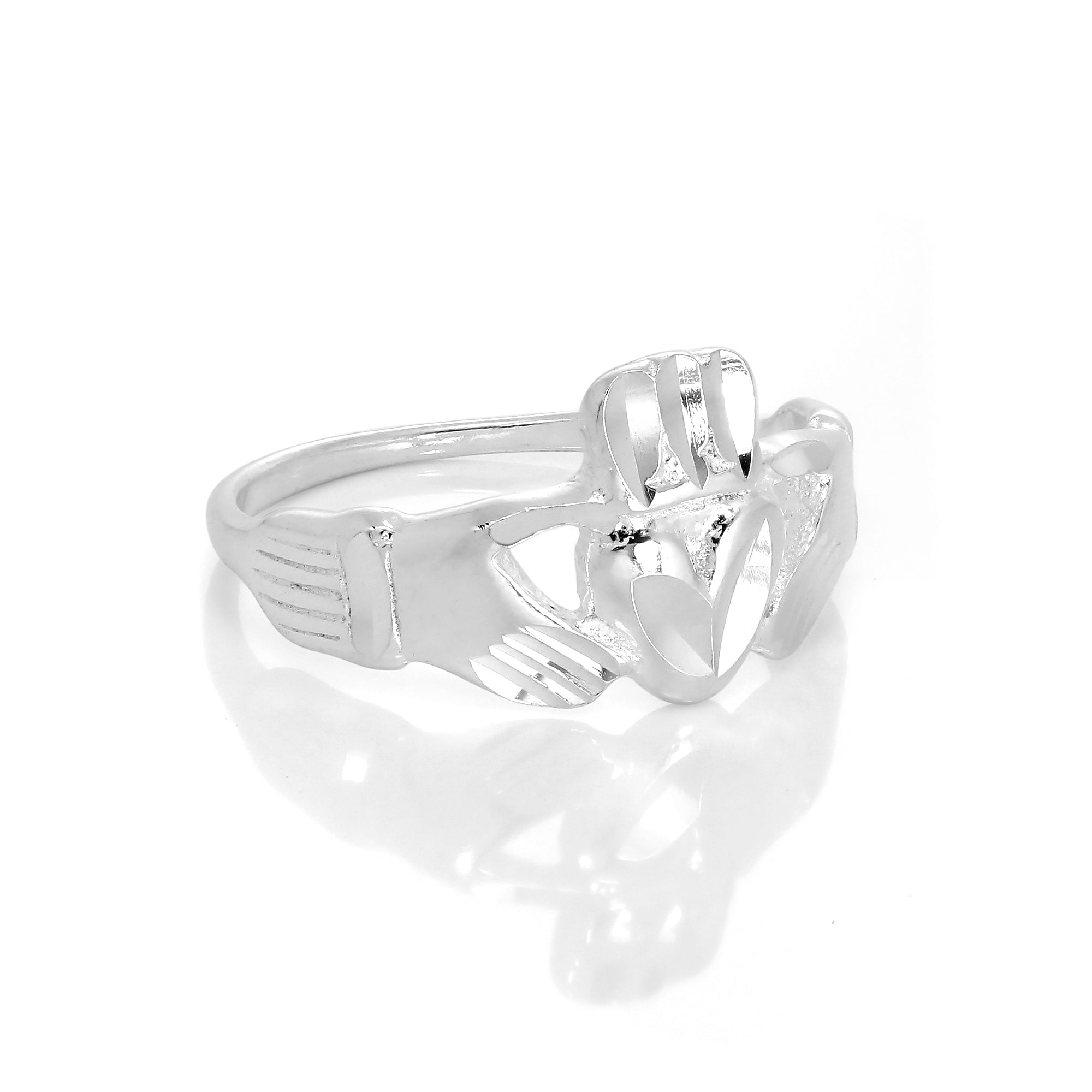 Sterlingsilber Claddagh Ring Größe I - W