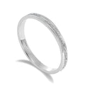 Mattierter Sterlingsilber-Ewigkeitsring I-W