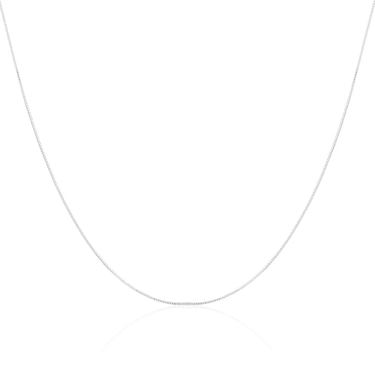 Sterling Silber Box Kette 14 - 22 Zoll