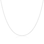 Sterlingsilber 1 mm Perlenkette 35–55 cm