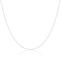 Lange Kette aus Sterlingsilber mit Diamantschliff 14–22 Zoll