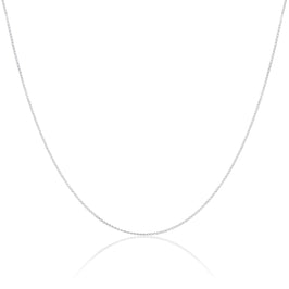 Lange Kette aus Sterlingsilber mit Diamantschliff 14–22 Zoll