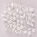 Sterlingsilber Alphabet Buchstaben Ohrstecker