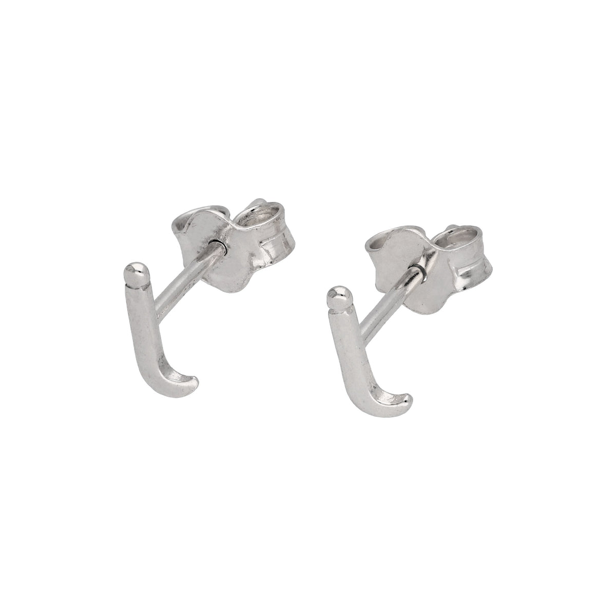 Sterlingsilber Alphabet Buchstaben Ohrstecker