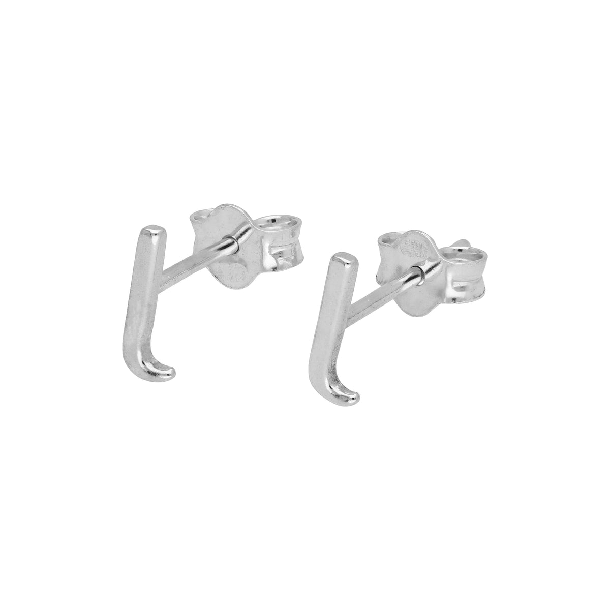 Sterlingsilber Alphabet Buchstaben Ohrstecker