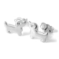 Sterlingsilber Dackel Ohrstecker