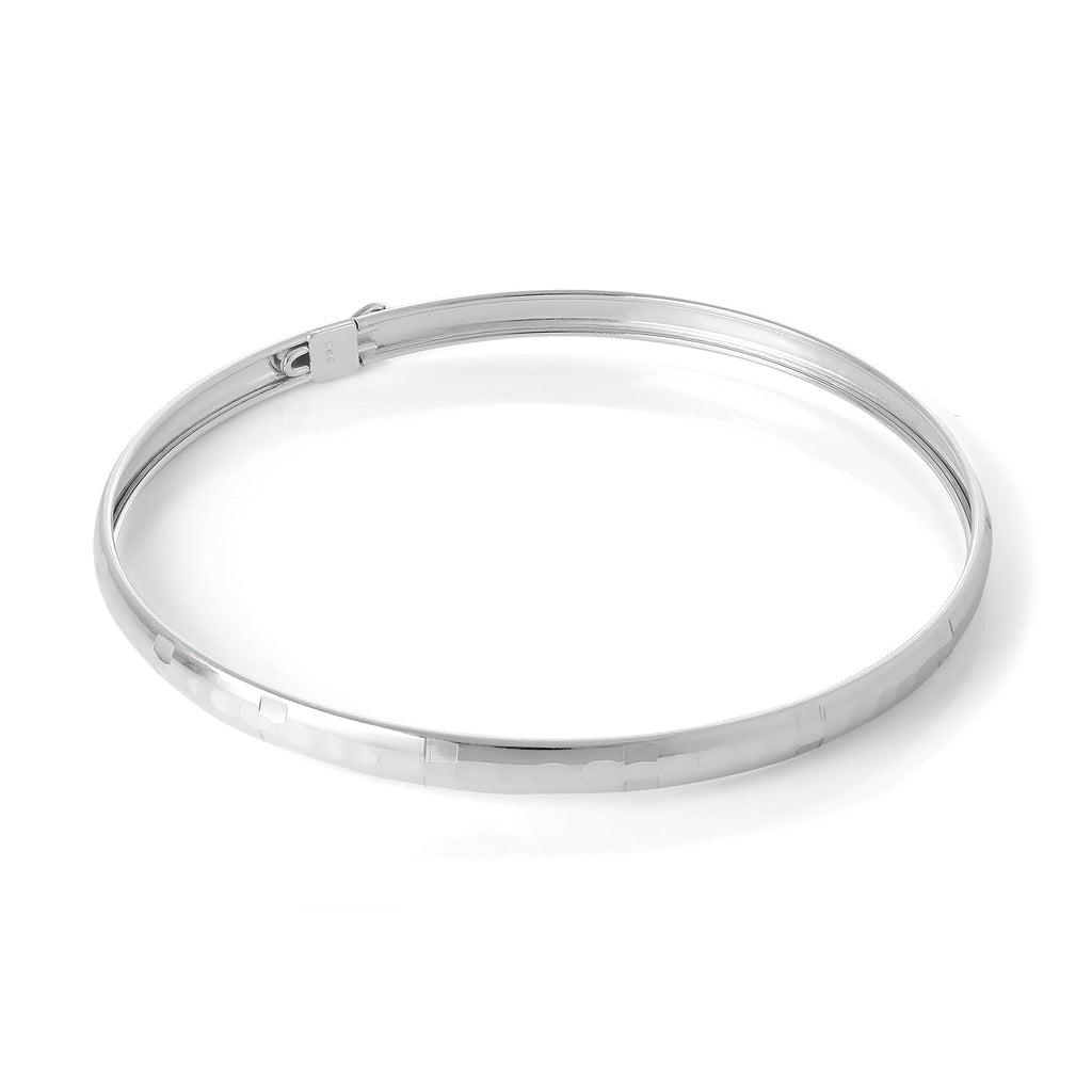 Sterlingsilber Diamantschliff Armreif