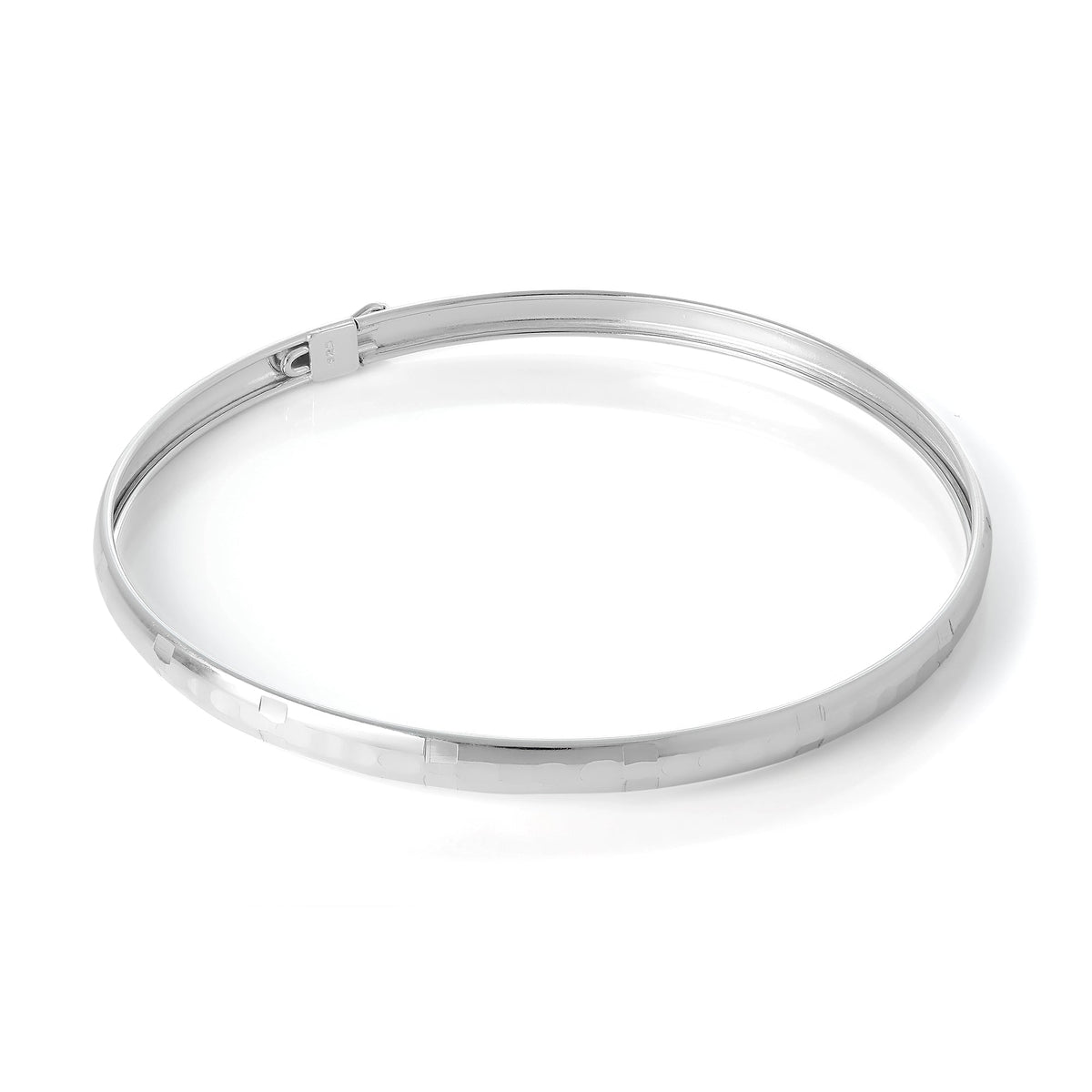 Sterlingsilber Diamantschliff Armreif