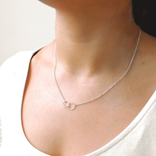 Sterlingsilber Fein Belcher Kette Unendlichkeit Halskette