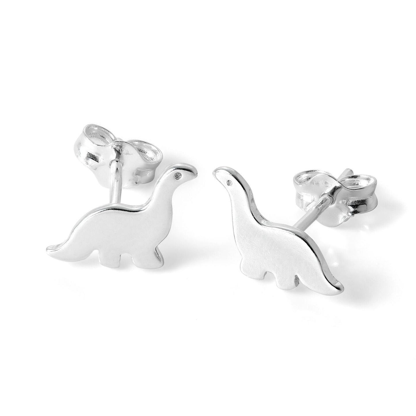 Einfach Sterlingsilber Dinosaurier Ohrstecker