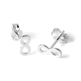 Sterlingsilber Unendlichkeit Ohrstecker
