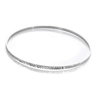 Sterlingsilber Diamantschliff 66 mm Stapel Armreif