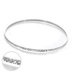 Sterlingsilber Diamantschliff 66 mm Stapel Armreif