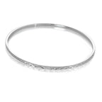 Diamantierter Stapel-Armreif aus Sterlingsilber mit Kuss-Design, 66 mm