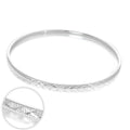 Diamantierter Stapel-Armreif aus Sterlingsilber mit Kuss-Design, 66 mm