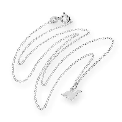 Klein Sterlingsilber 45,5cm Dinosaurier Halskette