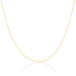 Halskette aus vergoldetem Sterlingsilber mit feiner Belcher-Kette, 16–22 Zoll