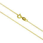 Halskette aus vergoldetem Sterlingsilber mit feiner Belcher-Kette, 16–22 Zoll