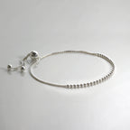 Sterlingsilber 25,5 cm Kugelkette & Kastenkette Verstellbar Armband