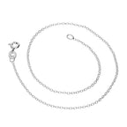 Fein Sterlingsilber Belcher Kette Fußkette - 25,5 cm