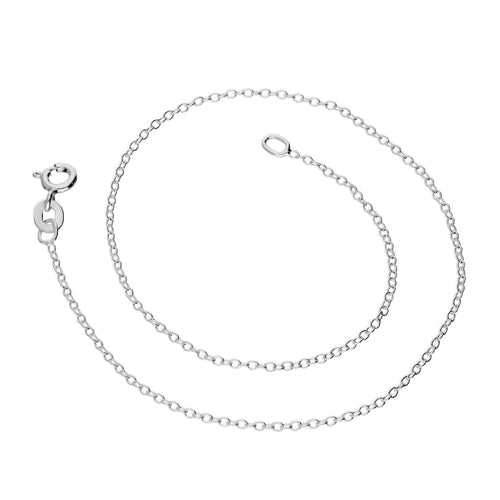 Fein Sterlingsilber Belcher Kette Fußkette - 25,5 cm
