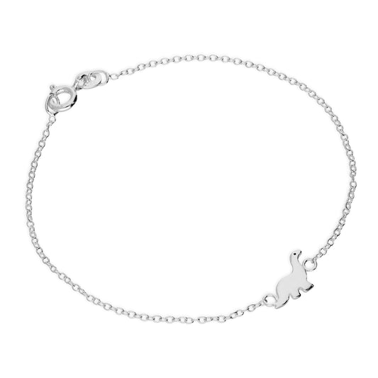 Sterlingsilber Belcher Armband mit Dinosaurier Anhänger