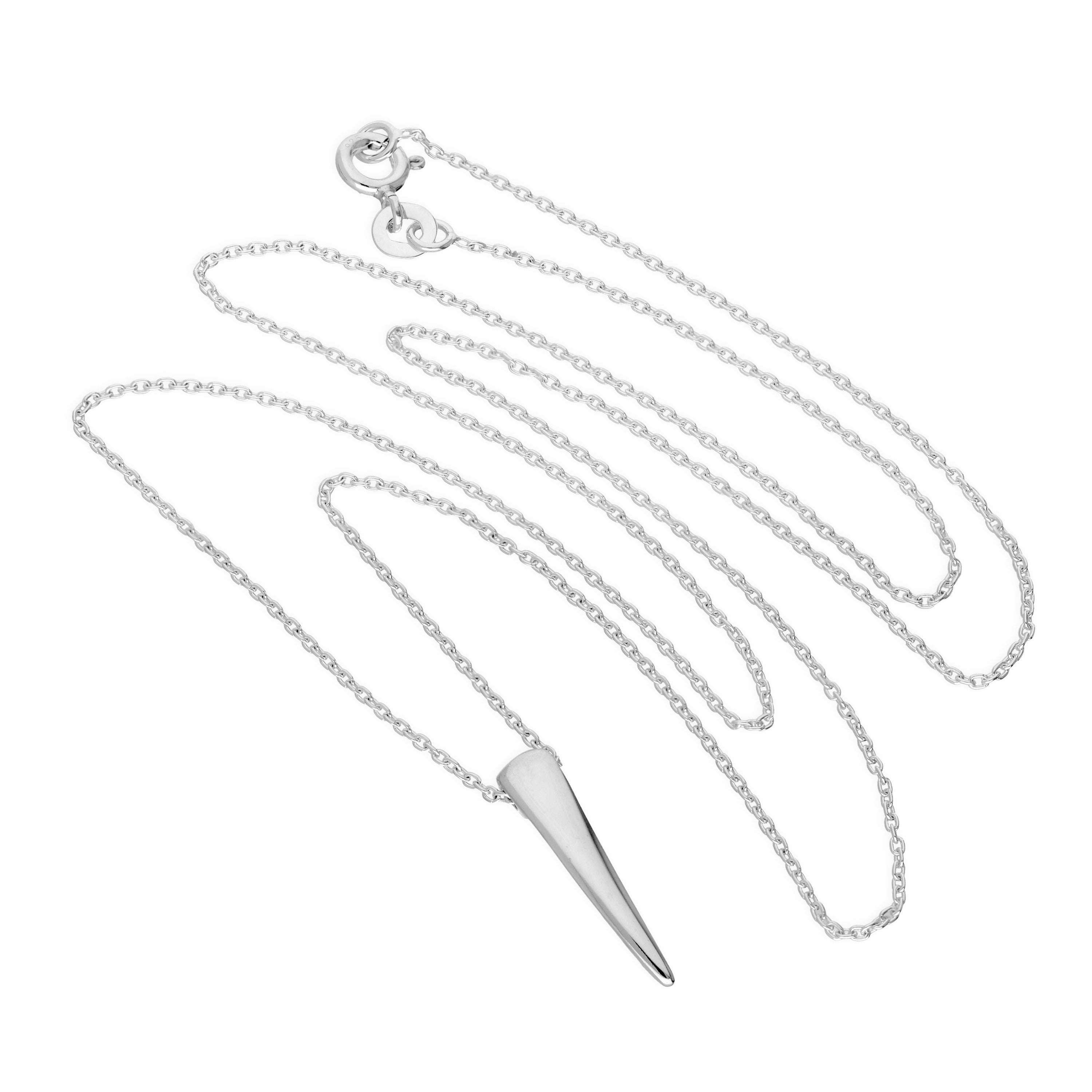 Sterlingsilber Kralle Halskette an 56 cm Kette