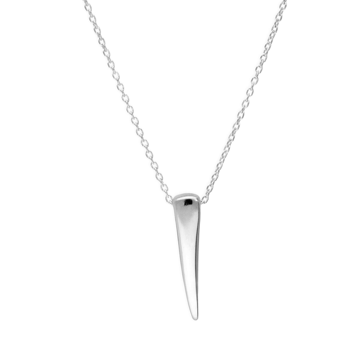 Sterling Silver Claw Necklace on 22 Inch Chain