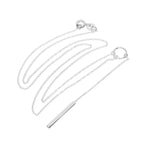 Sterlingsilber Kreis & Stange Halskette an 45,5 cm Kette