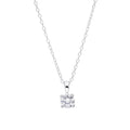 Sterlingsilber & CZ Kristall Anhänger an 45,5 cm Kette