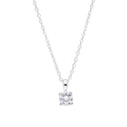 Sterlingsilber & CZ Kristall Anhänger an 45,5 cm Kette