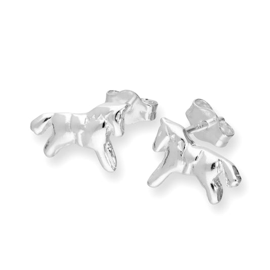 Sterlingsilber Pferd Ohrstecker
