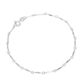 Sterlingsilber 19 cm Gedreht Stange Armband