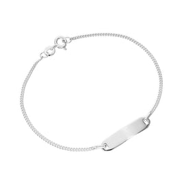 Sterlingsilber 7 Zoll Armband mit Bar