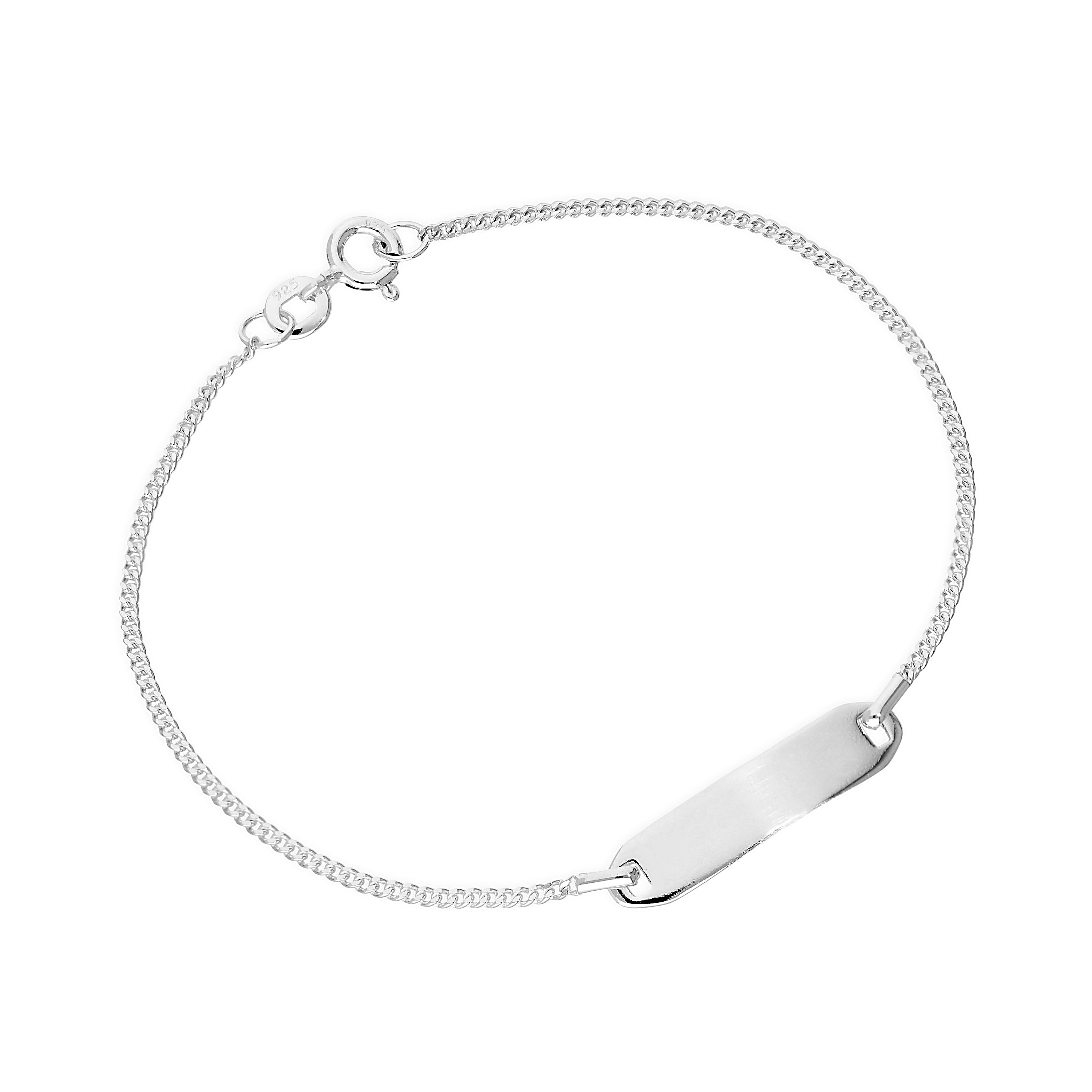 Sterlingsilber 7 Zoll Armband mit Bar