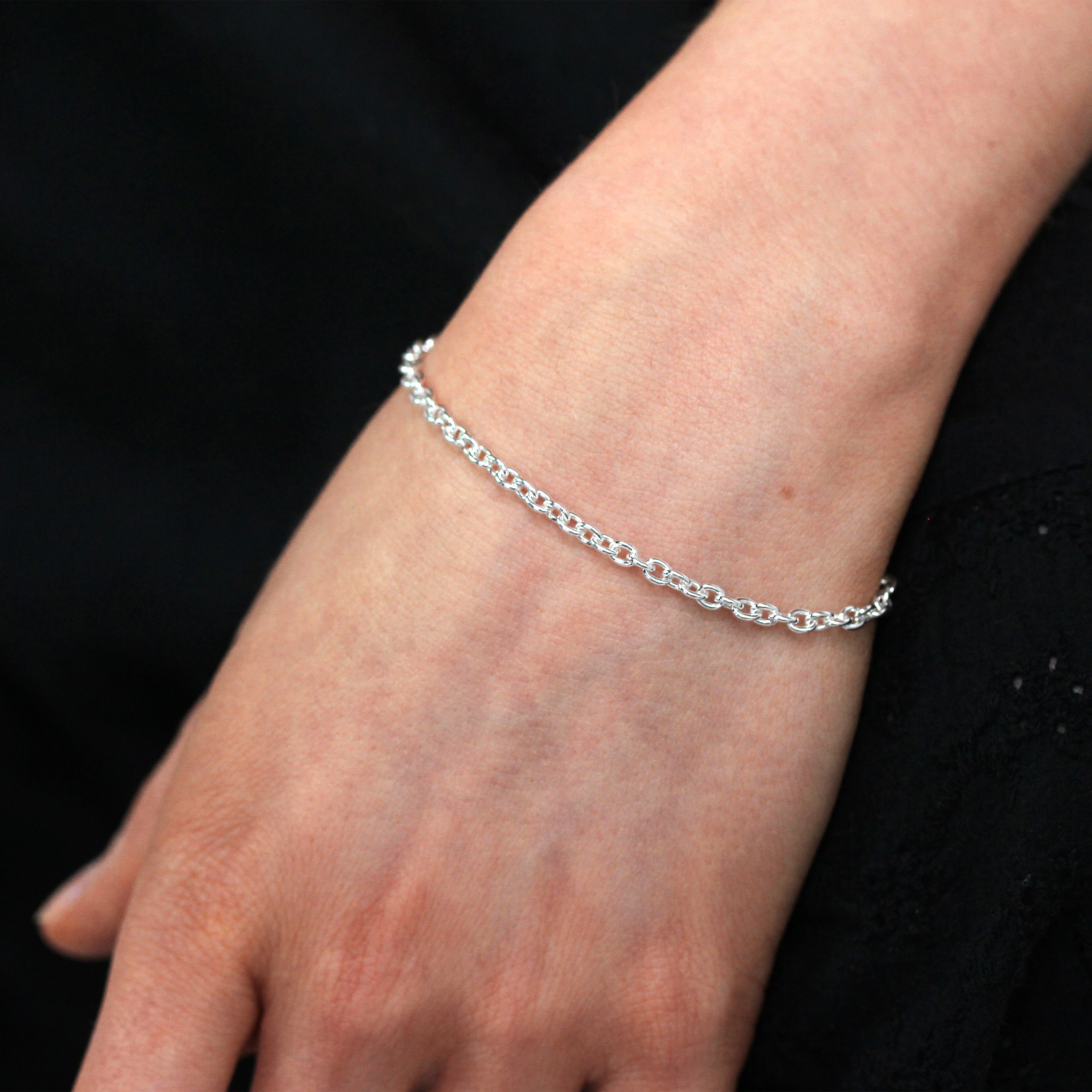 Sterlingsilber Charm Armband 5,5 Zoll 6 Zoll 7 Zoll 8 Zoll