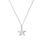 Halskette mit Sternanhänger aus Sterlingsilber 40–55 cm
