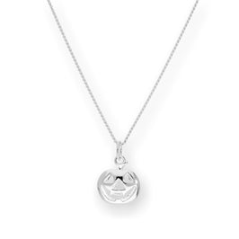 Sterlingsilber Kürbis Anhänger Halskette 40,5 - 56 cm