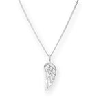 Halskette mit offenem Engel-Anhänger aus Sterlingsilber, 40–56 cm