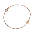 Rosévergoldet Sterlingsilber 18 cm Stern Armband