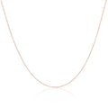Roségold-beschichtete Sterlingsilber-Trace-Kette 35, 40, 45, 50, 55 cm