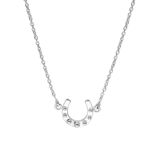 Sterlingsilber Glücks - Hufeisen Halskette