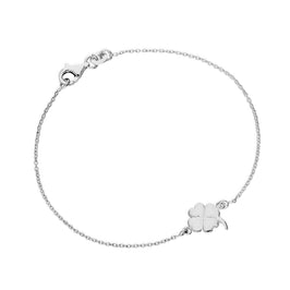 Sterlingsilber 4 - Blatt Kleeblatt 18 cm - Armband