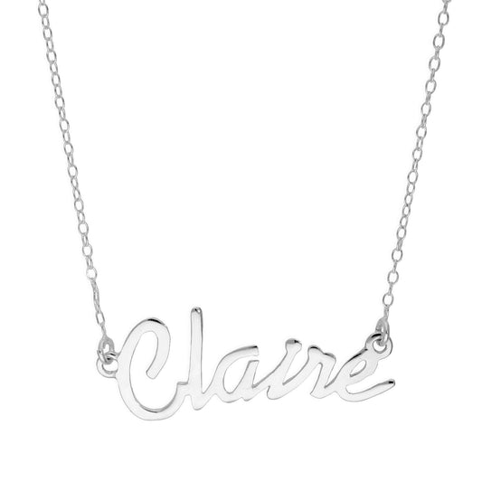 Sterling-Silber-Halskette „Claire” mit 14-Zoll-Kette