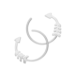 Sterlingsilber Pfeil Durchzieher Ohrringe