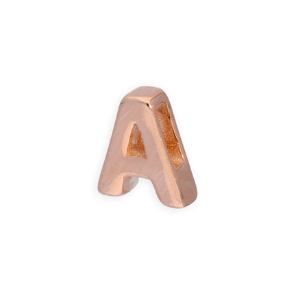 Roségold plattierter Sterling Silber Alphabet Buchstaben-Anhänger A - Z