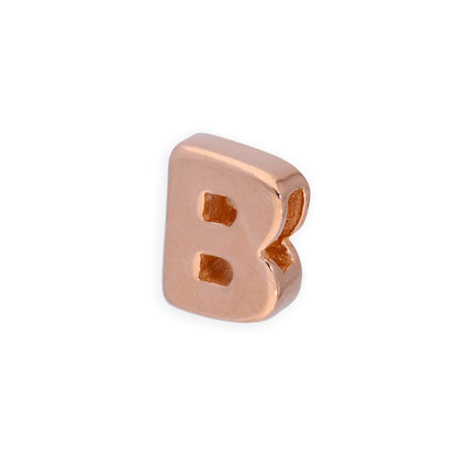 Roségold plattierter Sterling Silber Alphabet Buchstaben-Anhänger A - Z