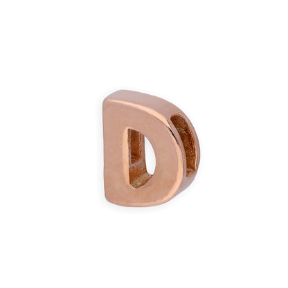 Roségold plattierter Sterling Silber Alphabet Buchstaben-Anhänger A - Z