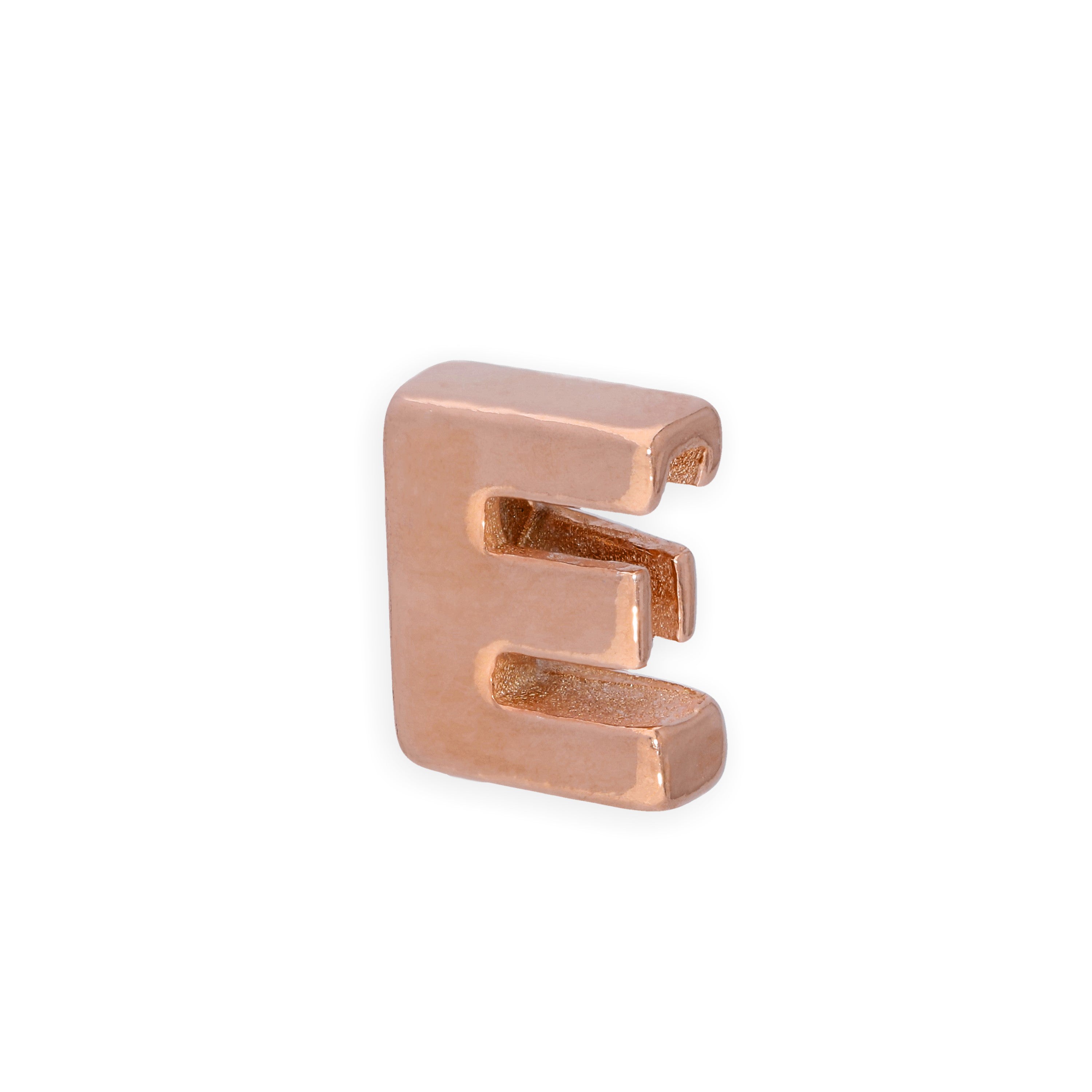 Roségold plattierter Sterlingsilber Alphabet Buchstaben-Anhänger A - Z