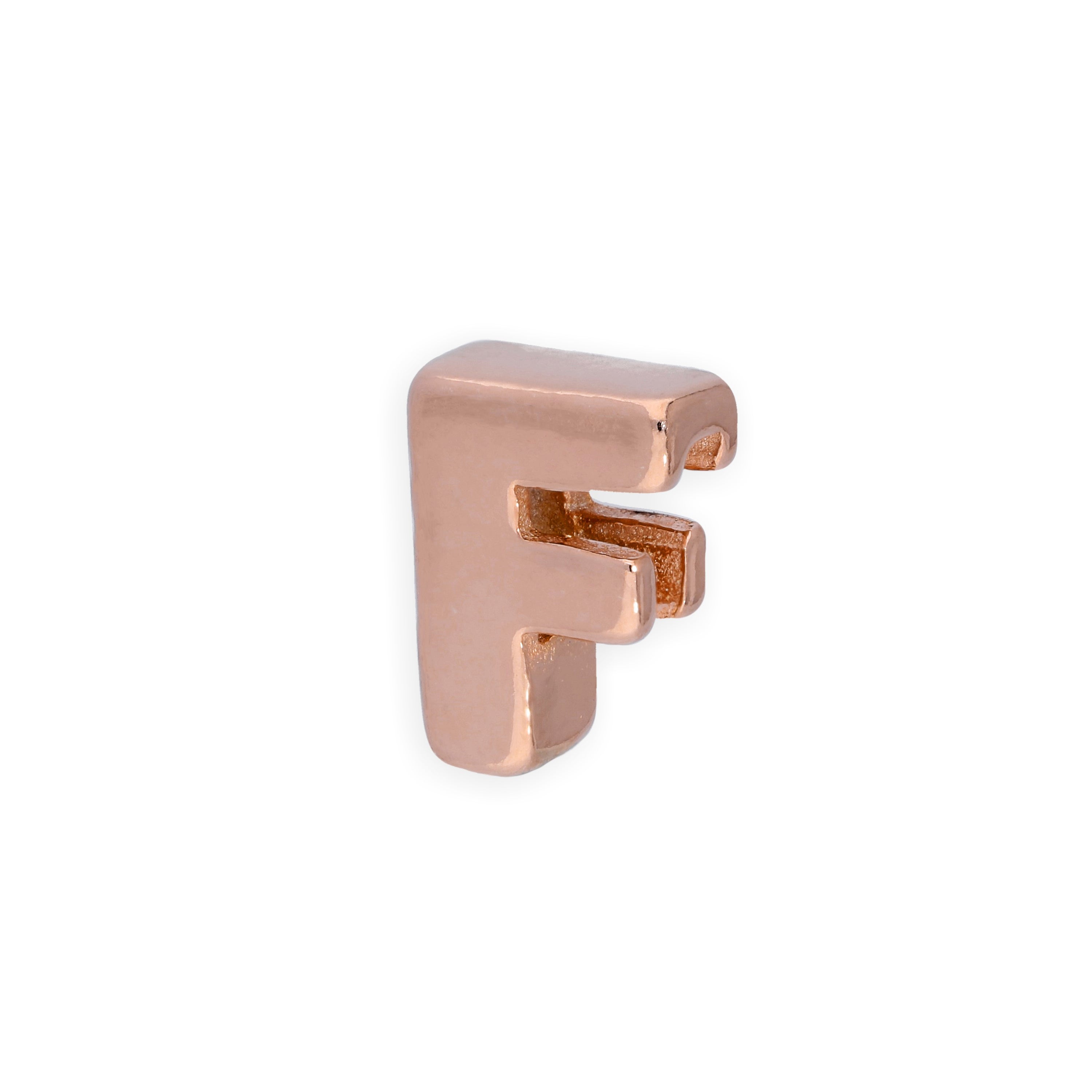 Roségold plattierter Sterlingsilber Alphabet Buchstaben-Anhänger A - Z